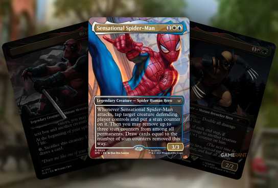 magic the gathering spider-man collab making wave one superhero team-up still top it