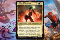 Three upcoming Universes Beyond Magic The Gathering sets.